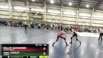 123 lbs Cons. Round 4 - Dallin Alexander, Cedar Valley vs Mike Cowley, Jordan