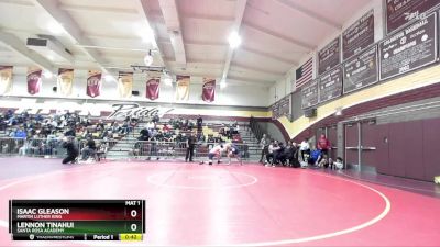 175 lbs Cons. Round 5 - Lennon Tinahui, Santa Rosa Academy vs Isaac Gleason, Martin Luther King