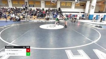 152 lbs Round Of 32 - Trevin Robledo-Thompson, New London vs Sebastian Miranda, Notre Dame-West Haven