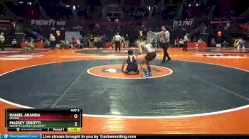 3 lbs Quarterfinal - Massey Odiotti, Wilmette (Loyola Academy) vs Daniel Aranda, DeKalb