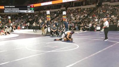 175 lbs Consi Of 16 #1 - Liiam Baculi, Stockdale (CS) vs Nathan Cordova, Tulare Union (CS)