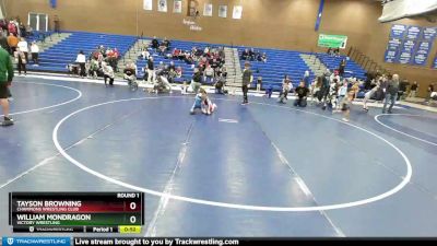 44-48 lbs Round 1 - Tayson Browning, Champions Wrestling Club vs William Mondragon, Victory Wrestling