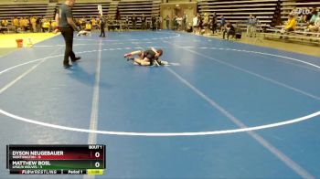 95 lbs Quarterfinals (8 Team) - Dyson Neugebauer, Worthington vs Matthew Bosl, LPGE/B Wolves