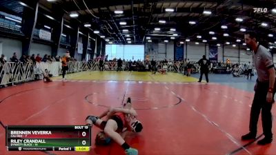 92 lbs Rd# 8- 12:30pm Saturday Final Pool - Riley Crandall, Dynasty Black vs Brennen Veverka, Cali Red