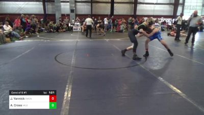 145 lbs Consi Of 8 #1 - Joey Yannick, Owen J Roberts vs Aidan Cross, Yale Street