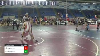 145 lbs Quarterfinal - Randy Myers, Mile High WC vs Jack Milos, Wrestling Academy