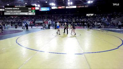 100 lbs Champ. Round 1 - Tailynn Hirchert, Nampa vs Alondra Sotelo, Elko