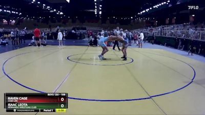 108 lbs Cons. Round 2 - Isaac Leota, Hernando Wrestling Club vs Raven Cage, Cage Life