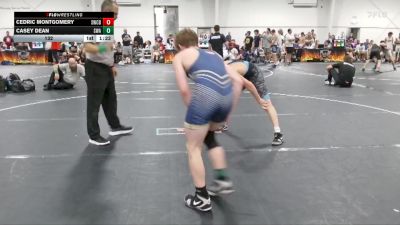 132 lbs Placement (4 Team) - Cedric Montgomery, Storm Wrestling Center B vs Casey Dean, Slate Wrestling Academy
