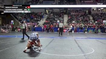 100 lbs Semifinal - Alexandra Ramirez Gutierrez, Dodge City Wrestling Academy vs Jessilyn Mohler, Ogden`s Outlaws