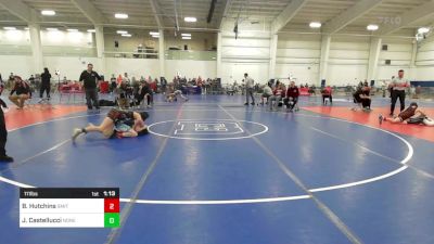 111 lbs Quarterfinal - Brayden Hutchins, Smitty's Wrestling Barn vs Joy Castellucci, None