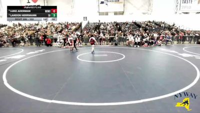 102 lbs Champ. Round 1 - Luke Aderman, Wolverine Den Wrestling Club vs Landon Herrmann, 518 Grapplers