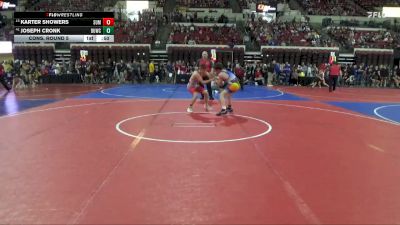 123 lbs Cons. Round 5 - Joseph Cronk, Mountain Man vs Karter Showers, Falls Academy