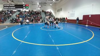 144 lbs Champ. Round 2 - Hayden Jensen, Greybull/Riverside vs Devan Clawson, Riverton