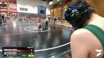 105 lbs Cons. Round 2 - Desmond Bear, Powell Middle School vs Abraham Niedo, Wyoming Indian Middle School