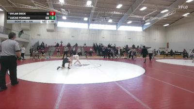 106 lbs Semifinal - Dylan Deck, Germantown Academy vs Lucas Forman, Wyoming Seminary