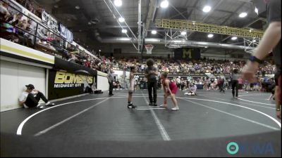 60-70 lbs Semifinal - Harley Clark, ARDMORE TAKEDOWN CLUB vs Kayla Thompson, Bridge Creek Youth Wrestling