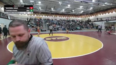 132 lbs Cons. Round 3 - Maxwell Jirak, Star Valley vs Carter Evans, Natrona County