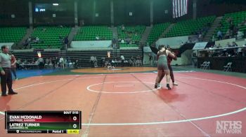 5A 285 lbs Cons. Round 2 - Latrez Turner, Alexandria HS vs Evan McDonald, Southside, Gadsden