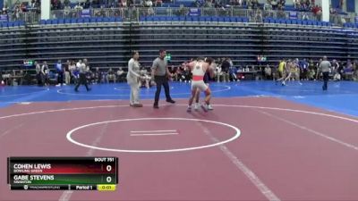 120 lbs Cons. Round 5 - Gabe Stevens, SWANTON vs Cohen Lewis, BOWLING GREEN