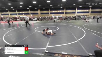 54 lbs Consi Of 4 - Kristian Alvarado, Kalispell WC vs Jaxson Hollis, SoCal Hammers