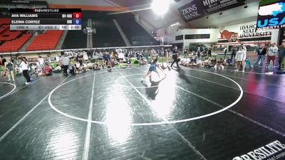 125 lbs Ava Williams, Idaho 1 HS Girls vs Eleina Cortez, California HS Girls