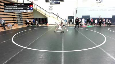 106 lbs Cons. Round 3 - Levi DeVetter, NE vs Arlyn Von Knobelsdorff, MN