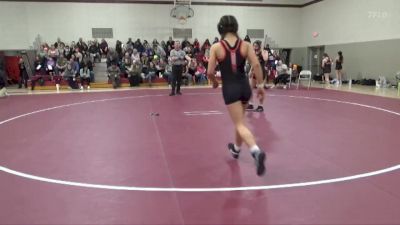 129 lbs 1st Place Match - Leela Baker, West Delaware Girls vs Kinely Benner, Cedar Falls Holmes Girls