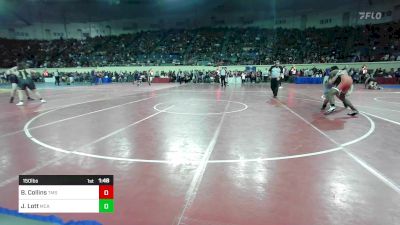 150 lbs Round Of 128 - Bryan Collins, Tahlequah Middle School vs Jack Lott, McAlester