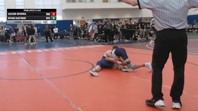 113 lbs Cons. Round 1 - Jacob Rivera, Delaware Military Academy vs Ryan Haynes, Wyoming Seminary