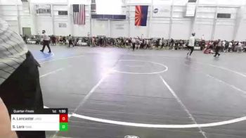 137 lbs Quarterfinal - Sonny Lora, Rebel WC vs Adam Lancaster, Jaguars WC