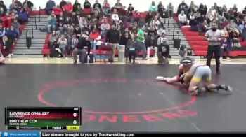 157 lbs Semifinal - Lawrence O`Malley, Big Walnut vs Matthew Cox, Kenton Ridge