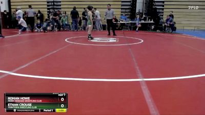 67 lbs Semifinal - Roman Howe, Perry Meridian Wrestling Club vs Ethan Crouse, Yorktown Wrestling Club