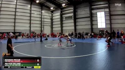 90 lbs Final - Peyton Eklund, Queens Of The Corn Red vs Achaiah McCue, The Fort Lady Hammers