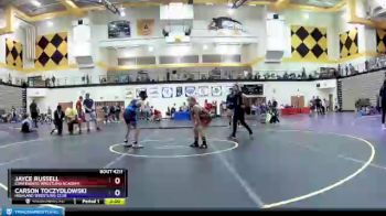 105 lbs Cons. Semi - Jayce Russell, Contenders Wrestling Academy vs Carson Toczydlowski, Highland Wrestling Club