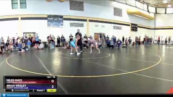 78 lbs Quarterfinal - Miles Mays, Contenders Wrestling Academy vs Brian Wesley, Hobart Wrestling Club