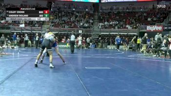 3A-126 lbs Champ. Round 1 - Andrew Roland, Ankeny Centennial vs Colby Cross, Marshalltown
