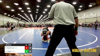 90 lbs Rr Rnd 5 - Hoyt Harshman, LWA 14U vs Andres Lopez, POWA 14U