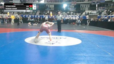 5A 120 lbs Semifinal - Stran Webb, Elmore County School vs Roman Coker, Corner