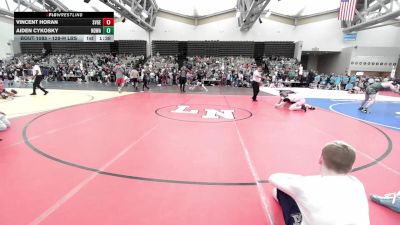 128-H lbs Round Of 64 - Vincent Horan, Savage Wrestling vs Aiden Cykosky, Northern Delaware Wrestling Academy