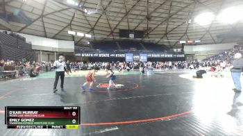 85++ Round 3 - D`Kari Murray, Moses Lake Wrestling Club vs Emily Gomez, Takedown Express Wrestling Club