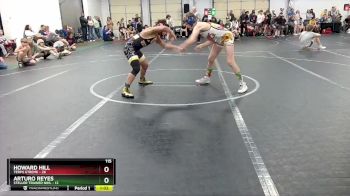 115 lbs Round 1 (4 Team) - Arturo Reyes, Steller Trained Nihl vs Howard Hill, Terps Xtreme