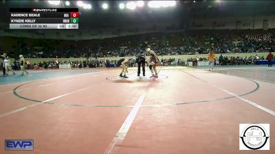 140 lbs Round Of 16 - Kadence Beale, Ada Junior High vs Kynzie Kelly, Broken Arrow Girls Junior High