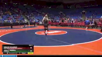 105 lbs Champ. Round 1 - Gracie Guarino, New Lenox (Lincoln-Way Central) vs Molly Merrill, Goreville