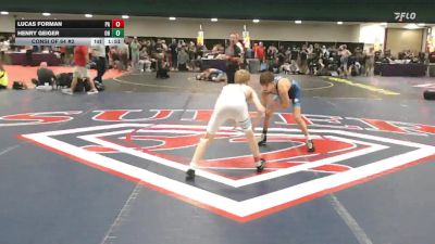 106 lbs Consi Of 64 #2 - Lucas Forman, PA vs Henry Geiger, OH
