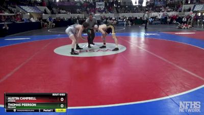 6A 150 lbs Semifinal - Thomas Peerson, Pelham vs Austin Campbell, Athens
