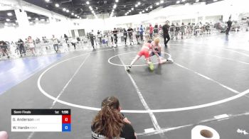 130 lbs Semifinal - Dylan Anderson, Live Training vs Wallace Hardin, Apex Wr Ac