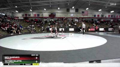 165 lbs Cons. Round 2 - Taytgen Gillette, Chadron State vs Nick Humphrys, Newberry