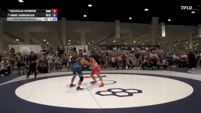 61 kg 7th Place Match - Nicholas Sorrow, Simmons Academy Of Wrestling vs Arno Vardanyan, World Team Training Center