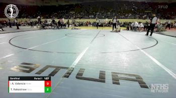 5A - 130 lbs Semifinal - Alexi Valencia, PERRY vs Trinity Rakestraw, TECUMSEH